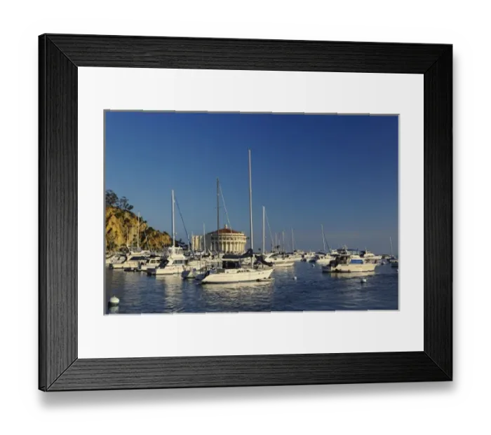 Framed Print : Boats anchored in Catalina Harbor, Catalina Island, California Framed Print : Boats anchored in Catalina Harbor, Catalina Island, California