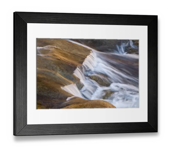 Framed Print : AZ, Arizona, Slide Rock State Park, Oak Creek, water pattern with reflected light