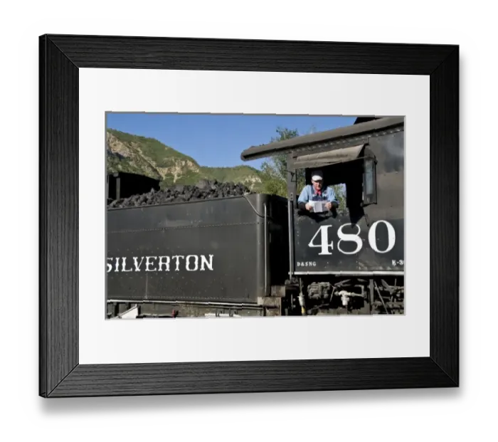 Framed Print : Durango and Silverton narrow guage Railroad. Coal-fired, steam operated locomotives Framed Print : Durango and Silverton narrow guage Railroad. Coal-fired, steam operated locomotives