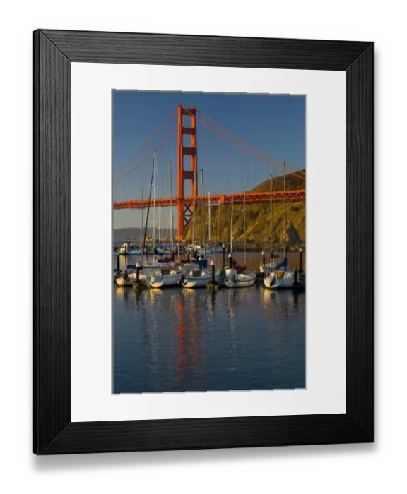 Framed Print : Golden Gate Bridge and San Francisco California from Horseshoe Cove and Presidio Framed Print : Golden Gate Bridge and San Francisco California from Horseshoe Cove and Presidio