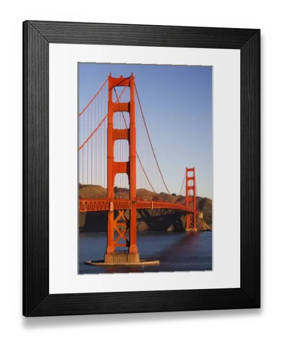 Framed Print : USA, California, San Francisco, Presidio, Golden Gate National Recreation Area, elevated