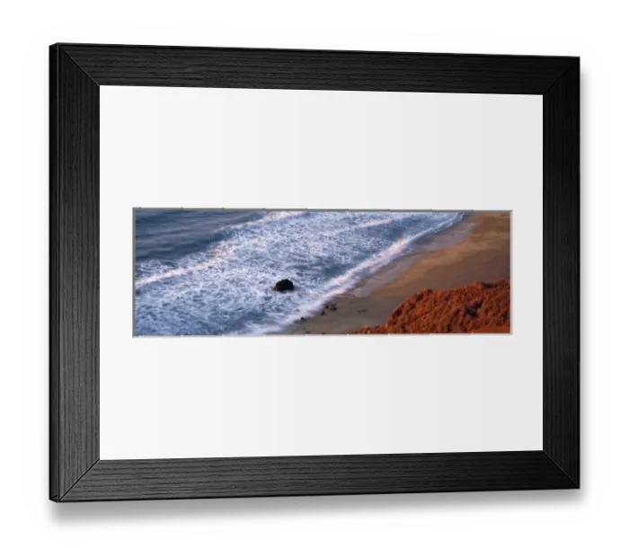 Framed Print : USA, California, Big Sur. The sunset casts a reddish glow on the bluffs near Big Sur Framed Print : USA, California, Big Sur. The sunset casts a reddish glow on the bluffs near Big Sur
