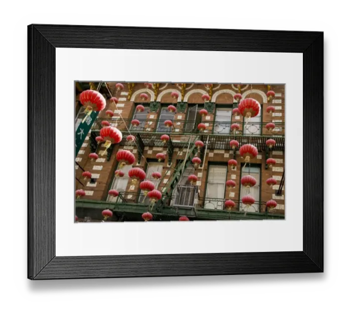 Framed Print : USA, California, San Francisco. Strings of red Chinese lanterns hanging from a balcony Framed Print : USA, California, San Francisco. Strings of red Chinese lanterns hanging from a balcony