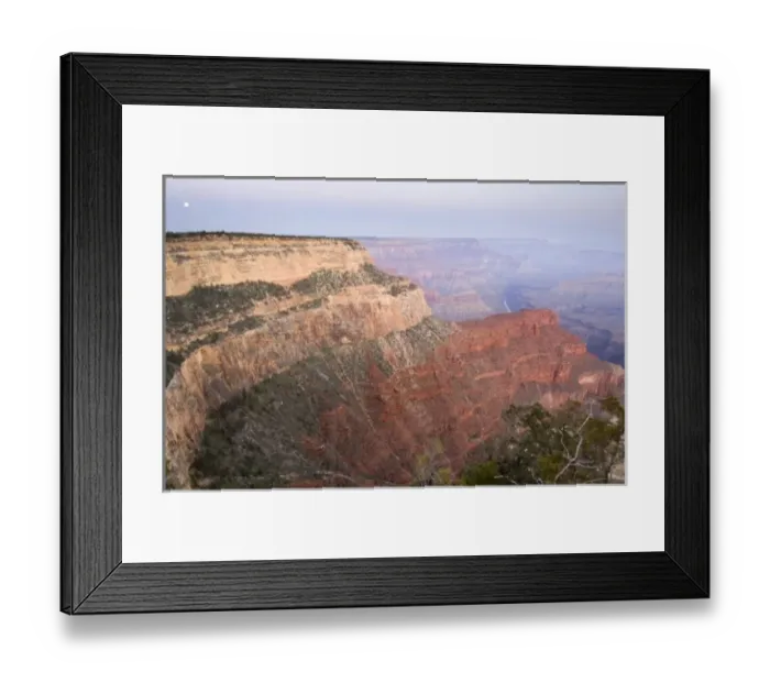 Framed Print : USA, AZ, Grand Canyon NP, Full Moon Setting Over the Grand Canyon from Hopi Point Framed Print : USA, AZ, Grand Canyon NP, Full Moon Setting Over the Grand Canyon from Hopi Point