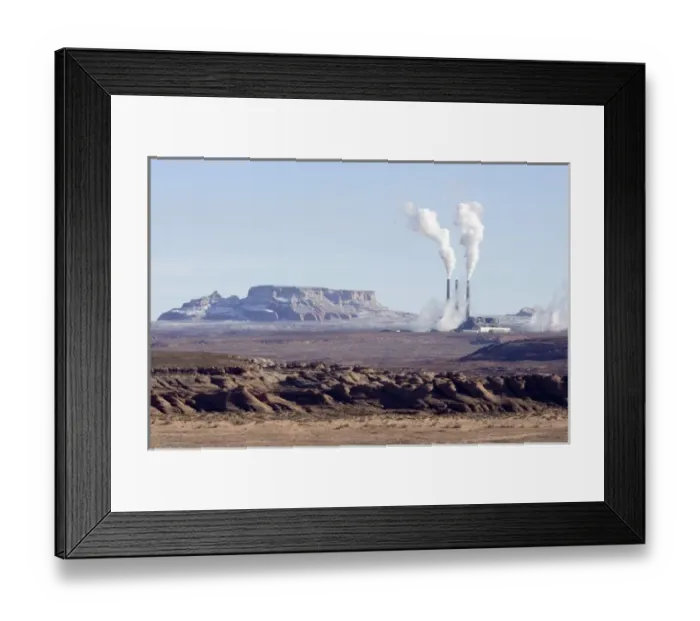 Framed Print : USA, Arizona, Page. The coal-fired Navajo Generating Station, a power plant producing electricity Framed Print : USA, Arizona, Page. The coal-fired Navajo Generating Station, a power plant producing electricity