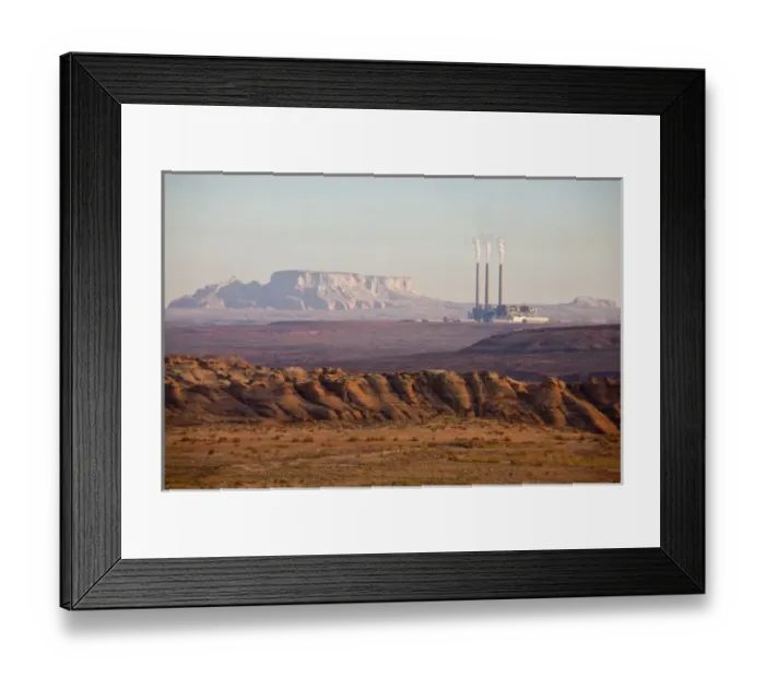 Framed Print : AZ, Arizona, Page, Glen Canyon NRA with Navajo Generating Station, coal-fired power plant Framed Print : AZ, Arizona, Page, Glen Canyon NRA with Navajo Generating Station, coal-fired power plant
