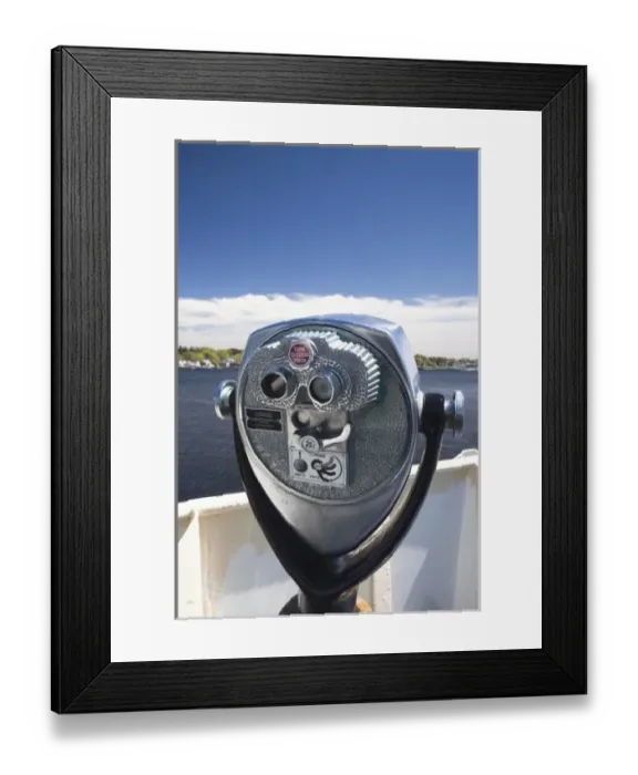 Framed Print : USA, Connecticut, New London, aboard the New London to Orient Point Ferry to Long Island