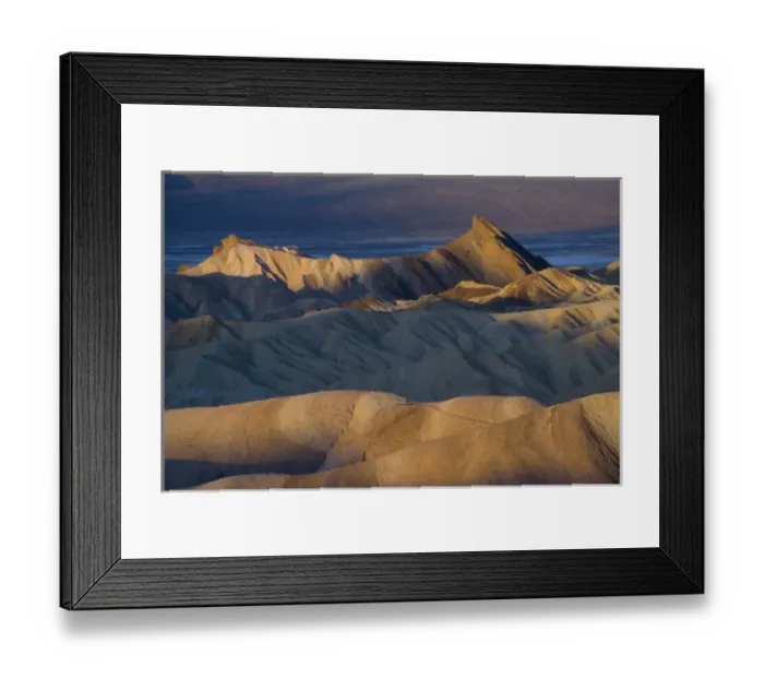 Framed Print : Mornings first light on Zabriskie Point and Death Valley Below. Death Valley N. P Framed Print : Mornings first light on Zabriskie Point and Death Valley Below. Death Valley N. P