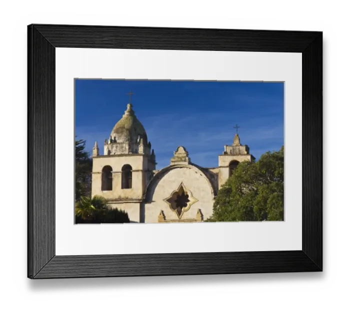 Framed Print : USA, California, Central Coast, Carmel-By-The-Sea, San Carlos Borromeo de Carmelo Mission Framed Print : USA, California, Central Coast, Carmel-By-The-Sea, San Carlos Borromeo de Carmelo Mission