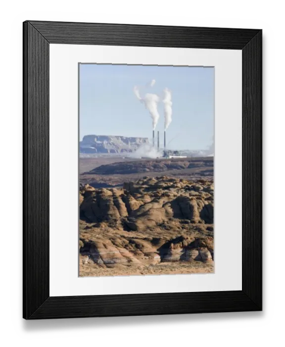 Framed Print : USA, Arizona, Page. The coal-fired Navajo Generating Station, a power plant producing electricity
