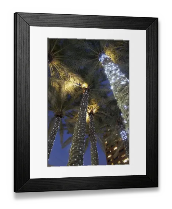 Framed Print : Evening lighting Arizona Center downtown Phoenix, Arizona