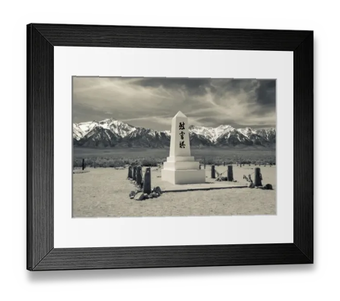 Framed Print : USA, California, Eastern Sierra Nevada Area, Independence, Manzanar National Historic Site Framed Print : USA, California, Eastern Sierra Nevada Area, Independence, Manzanar National Historic Site