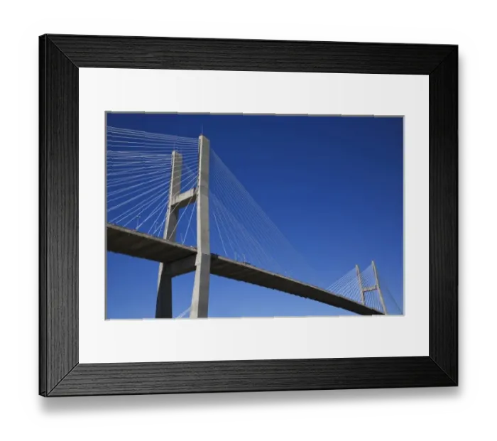 Framed Print : Talmadge Bridge, Savannah, Georgia Framed Print : Talmadge Bridge, Savannah, Georgia