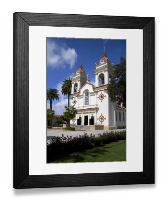 Framed Print : Five Wounds Portuguese National Church in San Jose, California