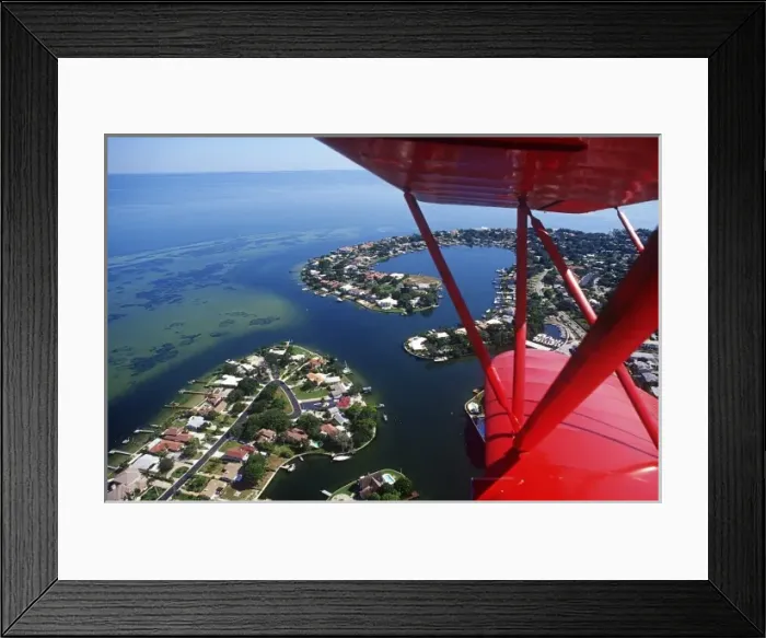 Framed Print : Aerial view of the Clearwater Peninsula, Florida, USA