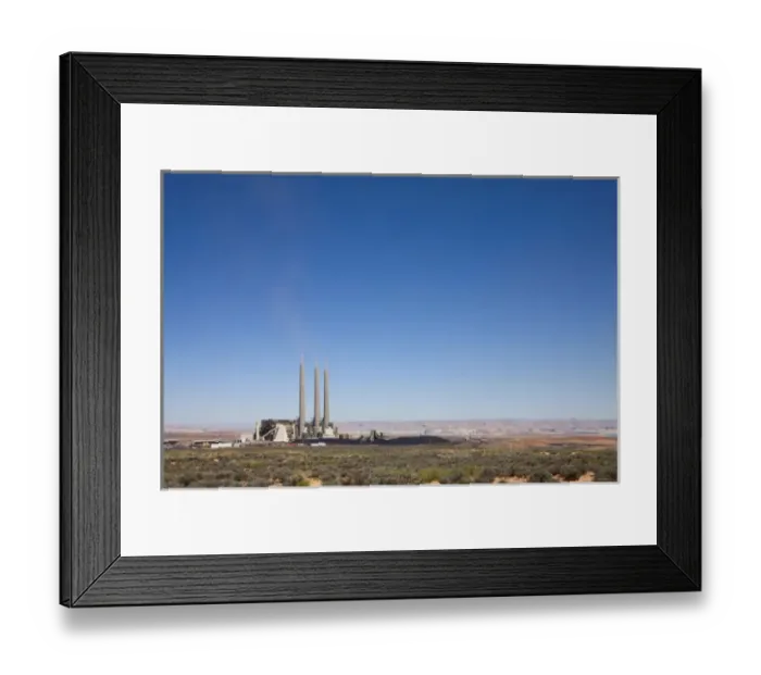 Framed Print : USA, Arizona, Page, Coal burning Navajo Generating Station on summer morning Framed Print : USA, Arizona, Page, Coal burning Navajo Generating Station on summer morning