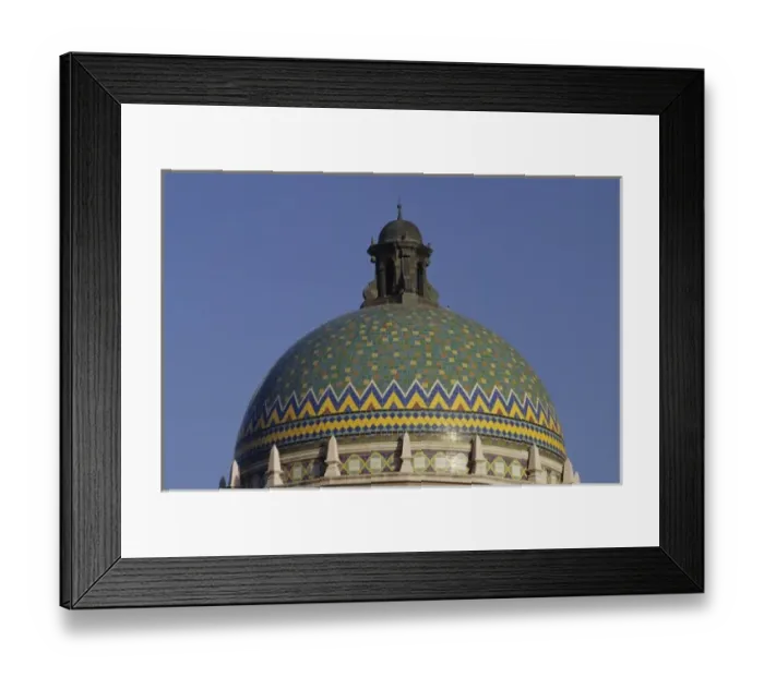 Framed Print : Pima County Courthouse, designed in 1928 in Spanish Colonial style, is an architectural