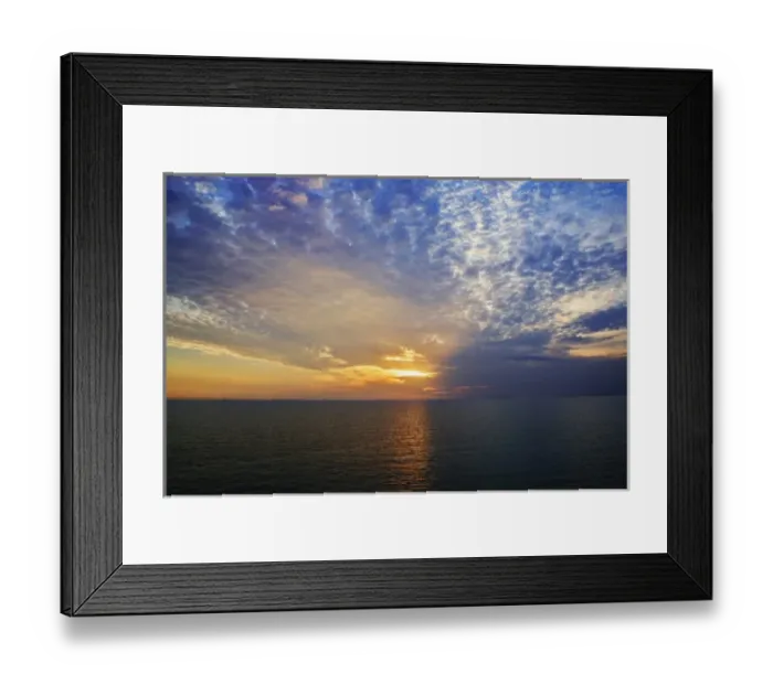 Framed Print : Sunset from Fort Myers Beach, Florida
