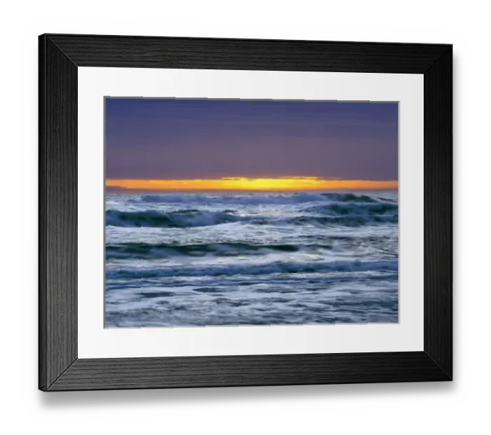 Framed Print : USA, California, Del Norte Co. The last orange glow of the sun over the Pacific Ocean Framed Print : USA, California, Del Norte Co. The last orange glow of the sun over the Pacific Ocean