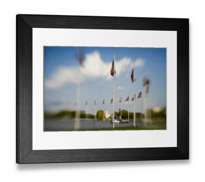 Framed Print : American flags next to Washington Monument (blurred), Washington D. C. (District of Columbia) Framed Print : American flags next to Washington Monument (blurred), Washington D. C. (District of Columbia)