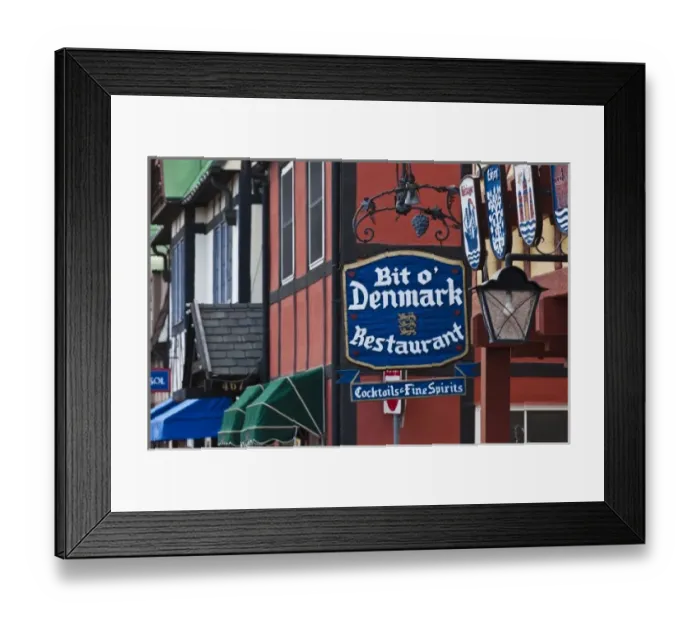 Framed Print : USA, California, Southern California, Solvang, Danish Heritage town