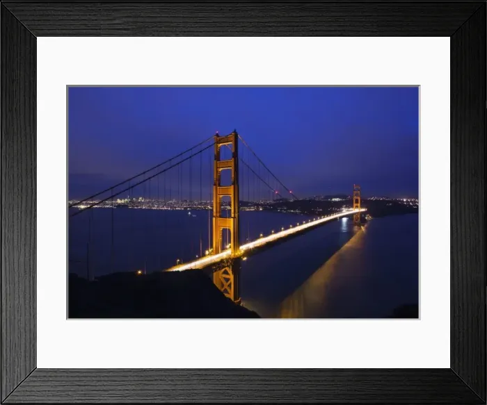 Framed Print : USA, California, San Francisco, Golden Gate National Recreation Area, Golden Gate Bridge