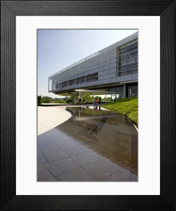 Framed Print : The William J. Clinton Presidential Library in Little Rock, Arkansas