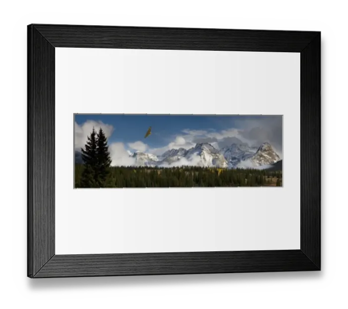 Framed Print : USA, Colorado, San Juan Mountains, Uncompahgre National Forest. Panoramic of soaring Framed Print : USA, Colorado, San Juan Mountains, Uncompahgre National Forest. Panoramic of soaring