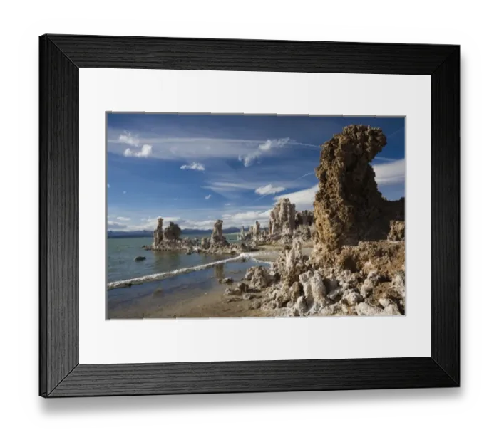 Framed Print : USA, California, Eastern Sierra Nevada Area, Lee Vining, Mono Lake, tufa stone formation Framed Print : USA, California, Eastern Sierra Nevada Area, Lee Vining, Mono Lake, tufa stone formation