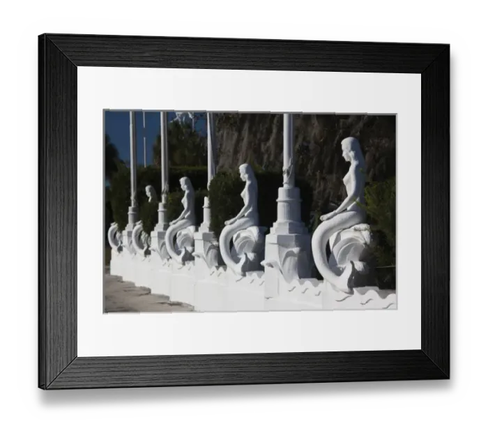 Framed Print : USA, Florida, Weeki Wachee, Weeki Wachee Springs, mermaid statues Framed Print : USA, Florida, Weeki Wachee, Weeki Wachee Springs, mermaid statues
