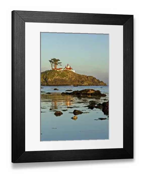 Framed Print : Reflection of Battery Point Lighthouse Crescent City, California, USA Framed Print : Reflection of Battery Point Lighthouse Crescent City, California, USA