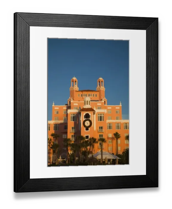 Framed Print : USA, Florida, St. Petersburg Beach, Don Cesar resort hotel, sunset Framed Print : USA, Florida, St. Petersburg Beach, Don Cesar resort hotel, sunset