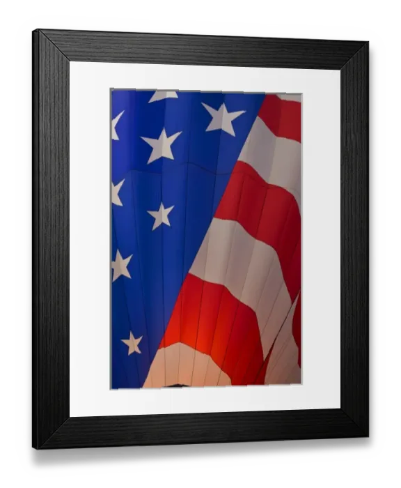 Framed Print : USA, Colorado, Colorado Springs, Memorial Park. A hot air balloon inflates