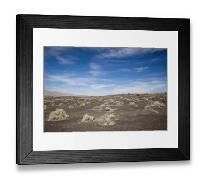 Framed Print : USA, California, Death Valley National Park, Ubehebe Meteor Crater, landscape around