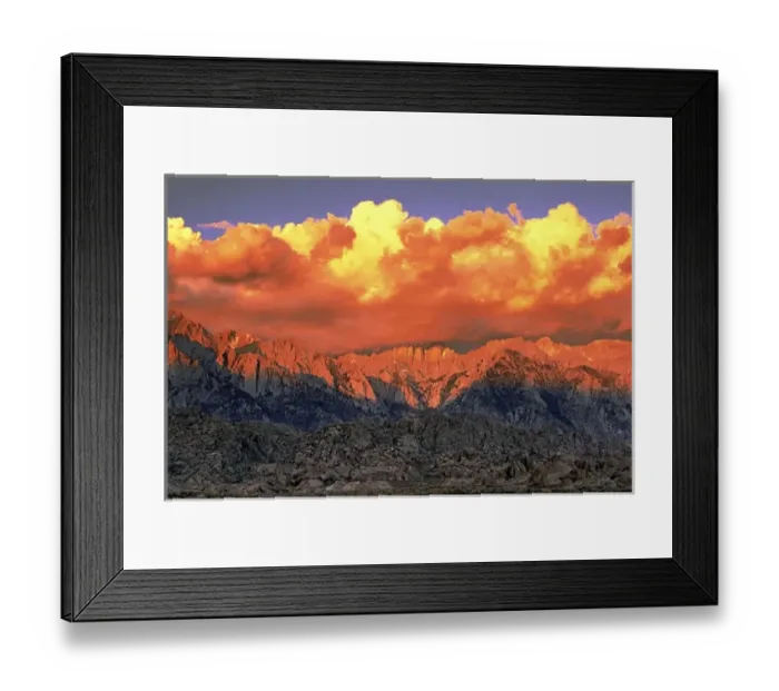 Framed Print : USA, California, Alabama Hills. Clearing storm at sunrise over Mount Whitney Framed Print : USA, California, Alabama Hills. Clearing storm at sunrise over Mount Whitney