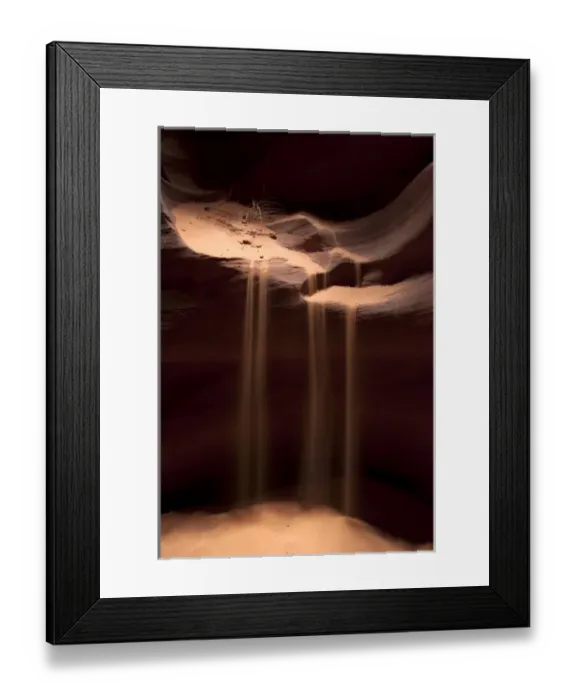 Framed Print : Sand flowing in Antelope Canyon, Arizona, USA