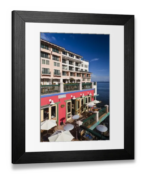 Framed Print : USA, California, Central Coast, Monterey, Cannery Row area, Monterey Plaza Hotel Framed Print : USA, California, Central Coast, Monterey, Cannery Row area, Monterey Plaza Hotel