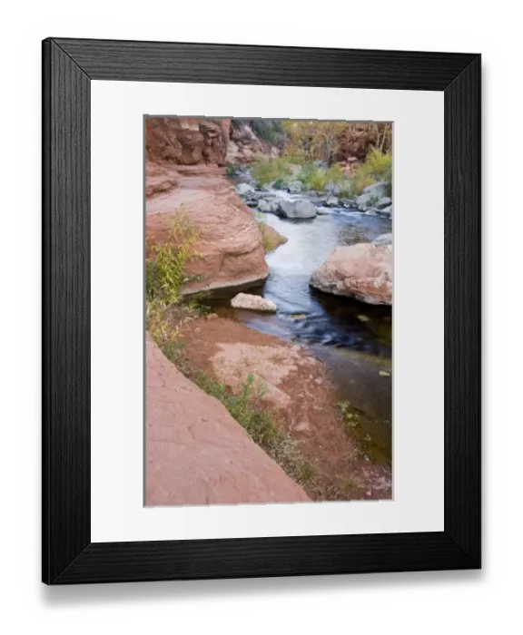 Framed Print : AZ, Arizona, Slide Rock State Park, Oak Creek and sandstone rock Framed Print : AZ, Arizona, Slide Rock State Park, Oak Creek and sandstone rock