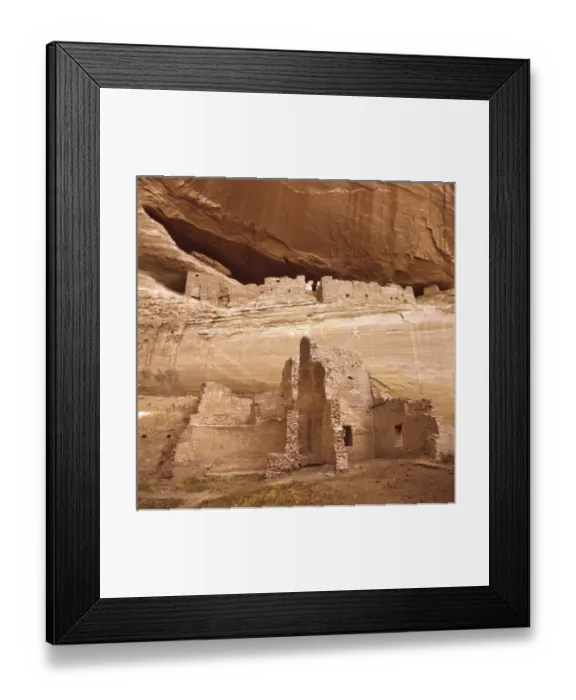 Framed Print : USA, Arizona, Canyon de Chelly NM. White House Ruins can be easily visited when Framed Print : USA, Arizona, Canyon de Chelly NM. White House Ruins can be easily visited when