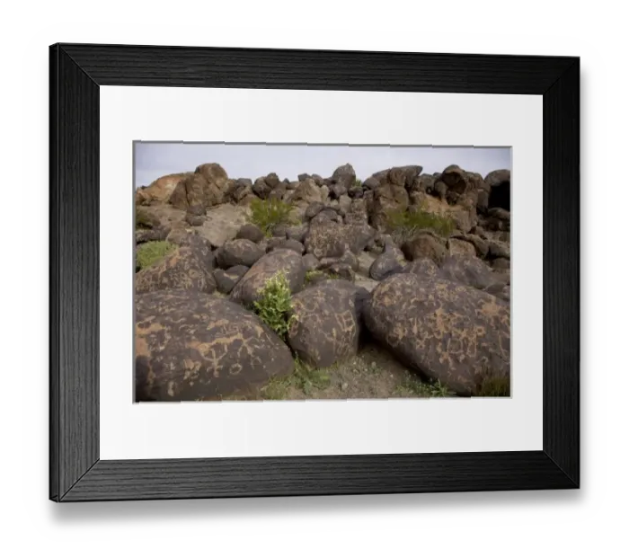Framed Print : North America, USA, Arizona, Painted Rock Petroglyph Site. Petroglyphs pecked into boulders Framed Print : North America, USA, Arizona, Painted Rock Petroglyph Site. Petroglyphs pecked into boulders