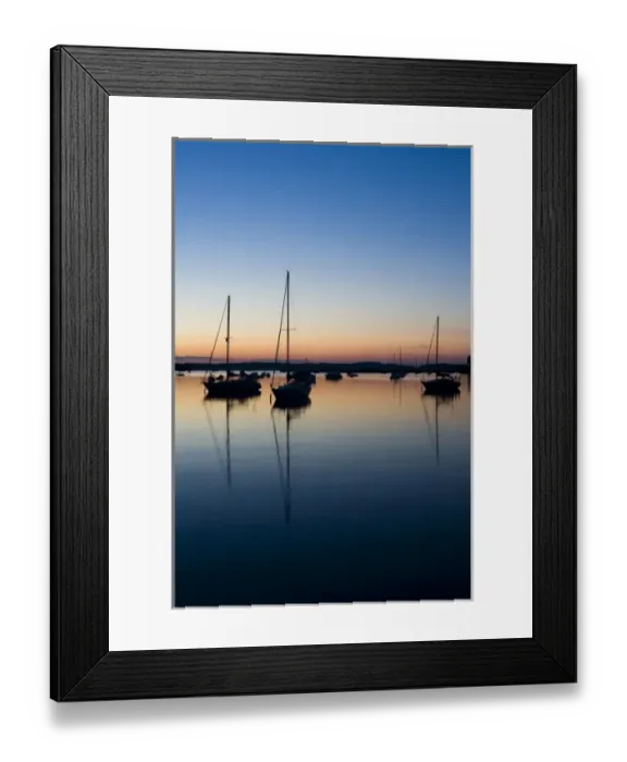 Framed Print : Sailboats in the Connecticut River after sunset in Old Lyme, Connecticut Framed Print : Sailboats in the Connecticut River after sunset in Old Lyme, Connecticut