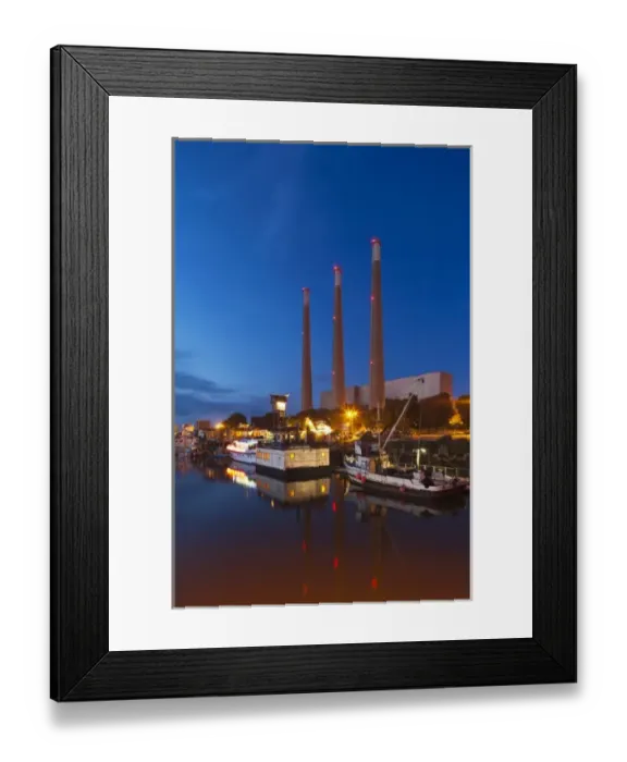 Framed Print : USA, California, Southern California, Morro Bay, harbor, evening Framed Print : USA, California, Southern California, Morro Bay, harbor, evening