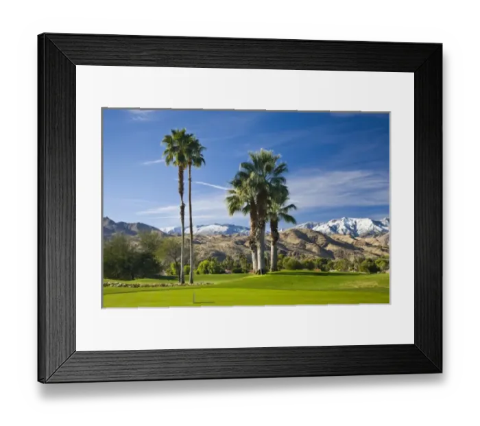 Framed Print : USA, California, Palm Springs. Tahquitz Creek Golf Club golf course, winter Framed Print : USA, California, Palm Springs. Tahquitz Creek Golf Club golf course, winter