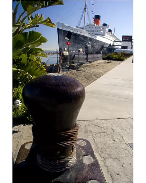 California, Long Beach, Queen Mary. One of the largest passenger liners ever built