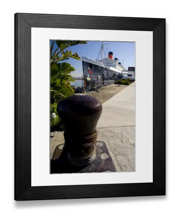 Framed Print : California, Long Beach, Queen Mary. One of the largest passenger liners ever built Framed Print : California, Long Beach, Queen Mary. One of the largest passenger liners ever built