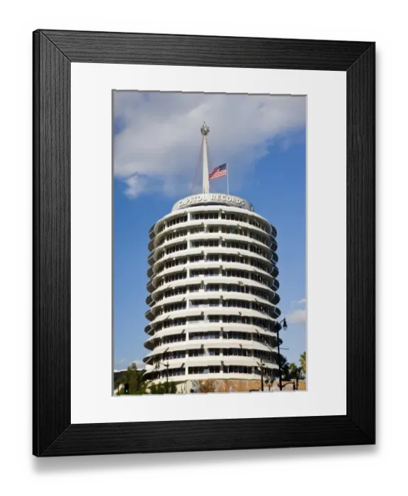Framed Print : USA, California, Los Angeles. Capitol Records Building Framed Print : USA, California, Los Angeles. Capitol Records Building