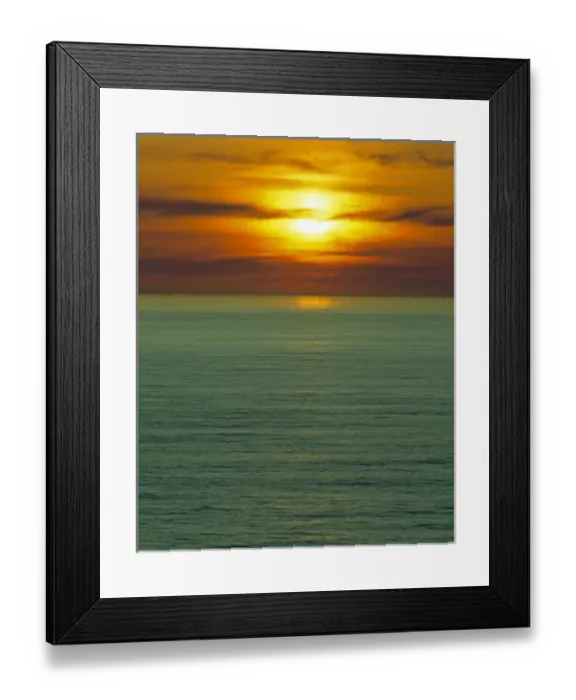Framed Print : USA, California, Del Norte Co. A sunset inspires oil painters on the Del Norte Coast