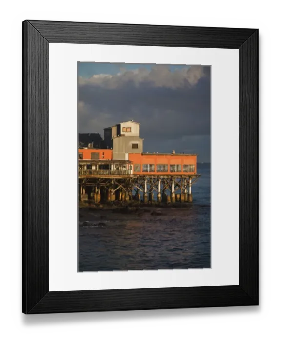 Framed Print : USA, California, Central Coast, Monterey, Cannery Row area, pier shops and restaurants Framed Print : USA, California, Central Coast, Monterey, Cannery Row area, pier shops and restaurants