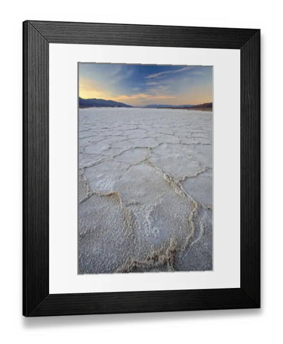 Framed Print : Pressure ridges in the salt pan near Badwater, Death Valley N. P. California Framed Print : Pressure ridges in the salt pan near Badwater, Death Valley N. P. California