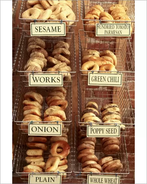 Ouray, Colorado, United States. Variety of different bagels